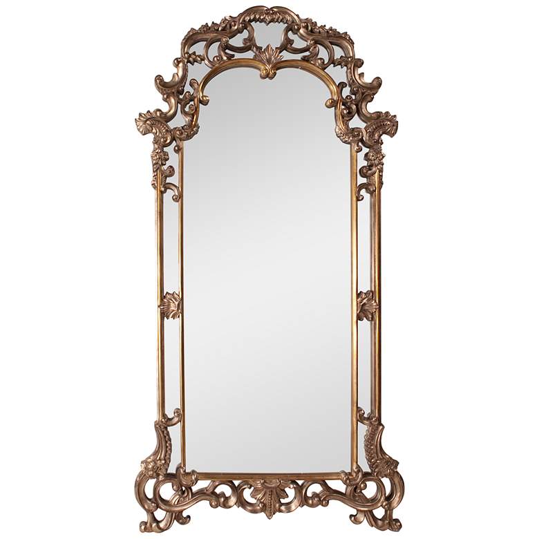 Image 2 Howard Elliott Imperial 83" High Traditional Bronze Arch Top Mirror