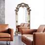1_Howard Elliott Imperial 83" High Traditional Bronze Arch Top Mirror