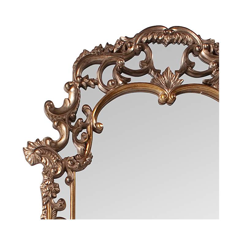 Image 3 Howard Elliott Imperial 83" High Traditional Bronze Arch Top Mirror more views