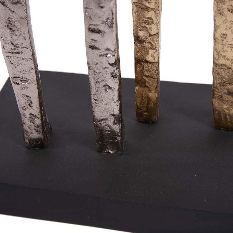 Image 2 Howard Elliott Inner Strength 24 3/4" Gold and Black Table Sculpture more views