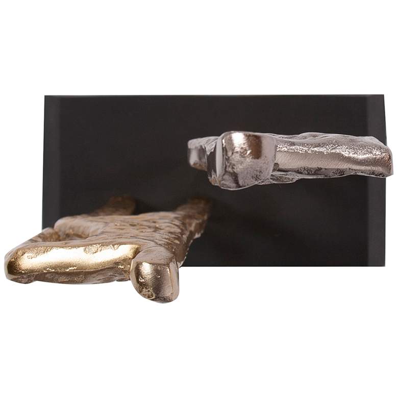 Image 3 Howard Elliott Inner Strength 24 3/4" Gold and Black Table Sculpture more views