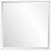Howard Elliott Isa White Lacquer 40" Square Wall Mirror
