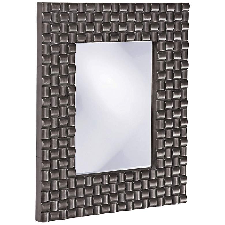 Image 1 Howard Elliott Justin 22" x 26" Charcoal Gray Mirror