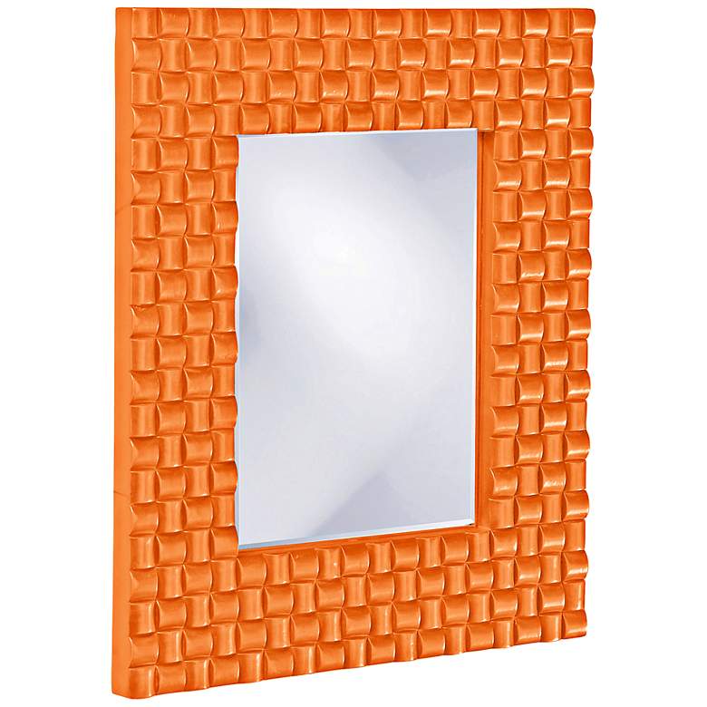 Image 1 Howard Elliott Justin 22 inch x 26 inch Orange Wall Mirror