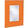 Howard Elliott Justin 22" x 26" Orange Wall Mirror