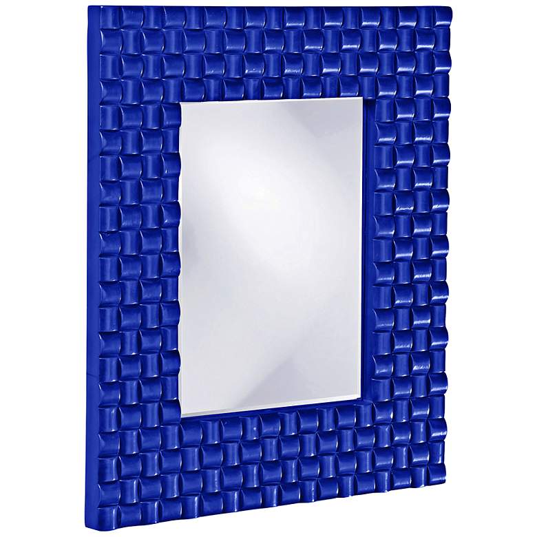 Image 1 Howard Elliott Justin 22 inch x 26 inch Royal Blue Wall Mirror