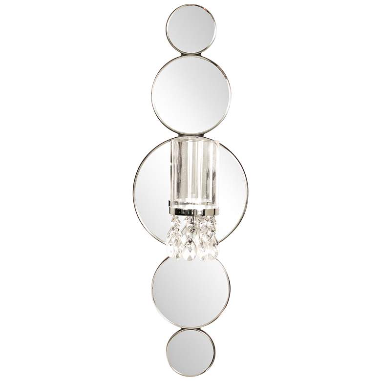 Image 1 Howard Elliott Kaia 31" Mirrored Glass Wall Mounted Candle Holder