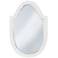 Howard Elliott Lancelot White 21" x 32" Arched Wall Mirror