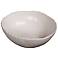 Howard Elliott Large White Glossy Textured Ceramic Bowl