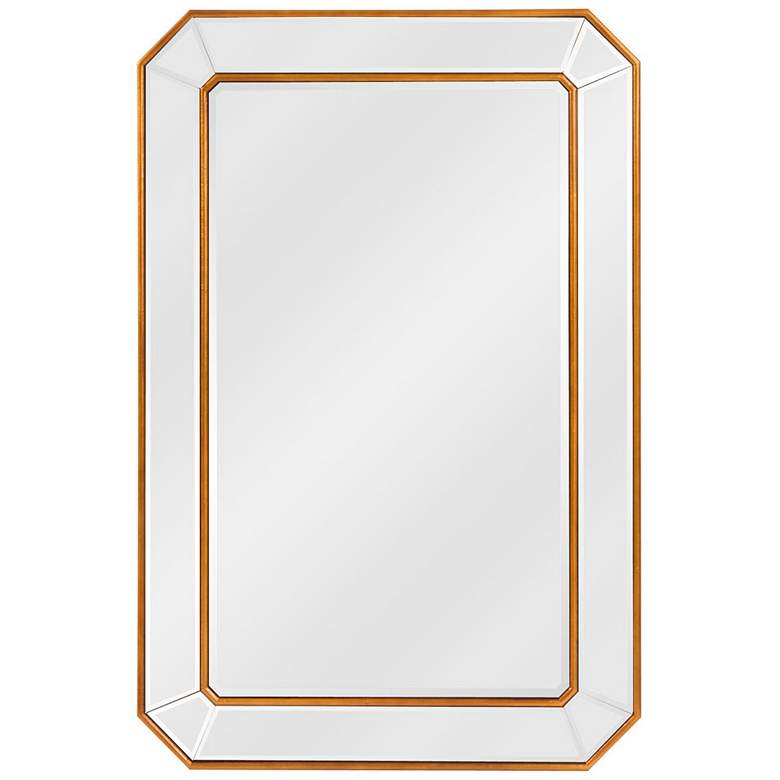 Image 1 Howard Elliott Leopold Gold Leaf Finish 24 inch x 36 inch Wall Mirror