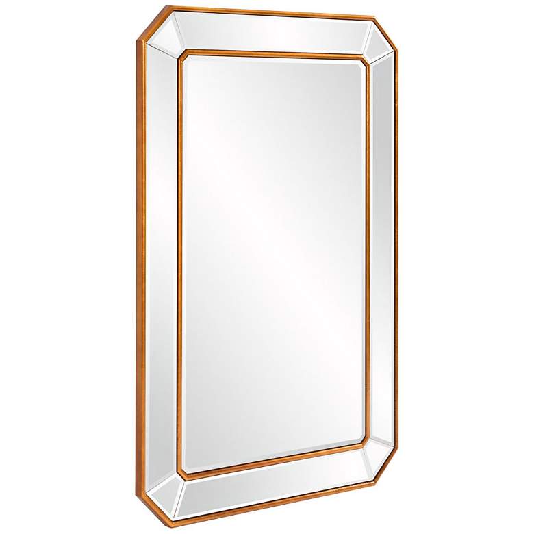Image 2 Howard Elliott Leopold Gold Leaf Finish 24" x 36" Wall Mirror more views