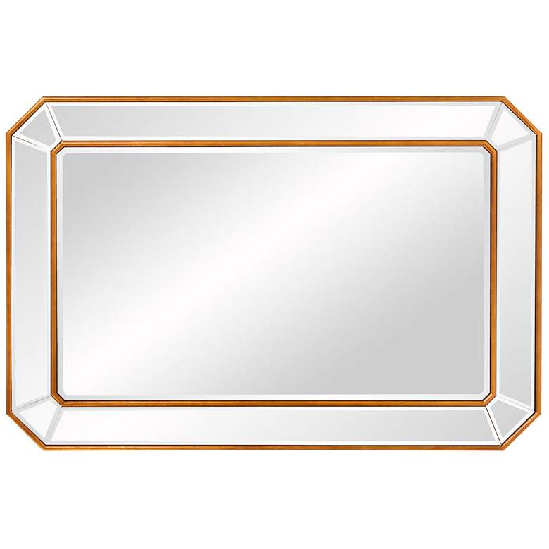 Image 3 Howard Elliott Leopold Gold Leaf Finish 24 inch x 36 inch Wall Mirror more views