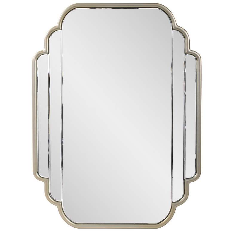 Image 1 Howard Elliott Light Gold 30"x40" Winton Vanity Mirror with Scall