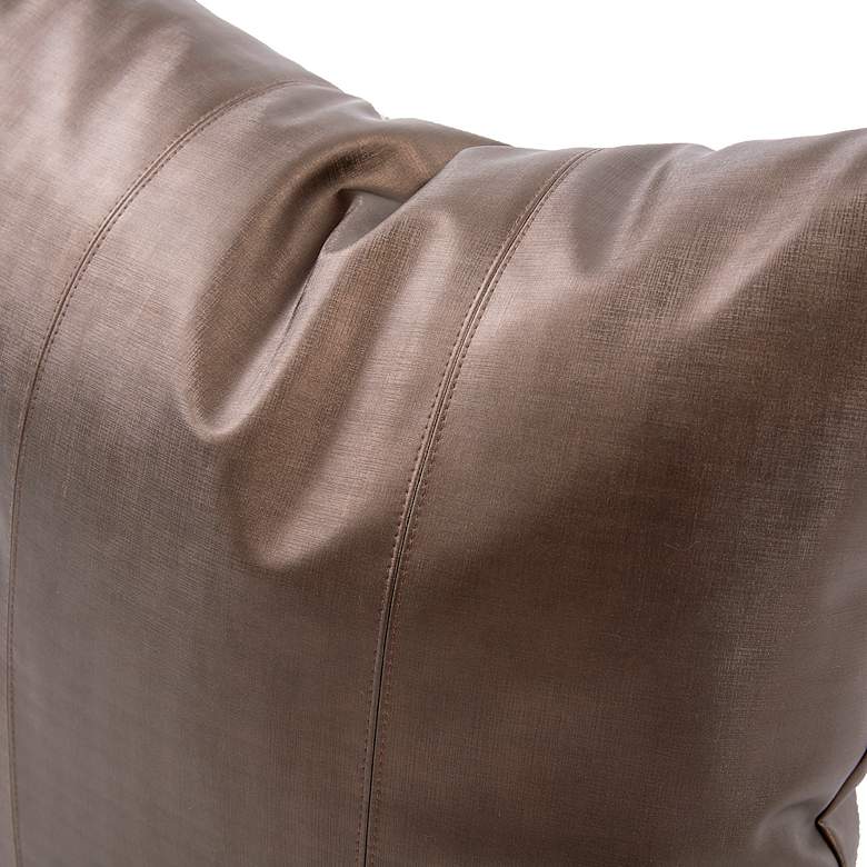 Image 3 Howard Elliott Luxe Bronze 20" Square Decorative Pillow more views