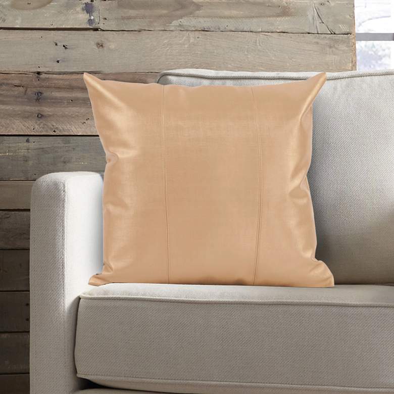 Image 1 Howard Elliott Luxe Gold 20" Square Decorative Pillow