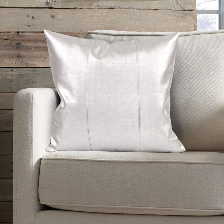 Image 1 Howard Elliott Luxe Mercury 20" Square Decorative Pillow