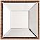Howard Elliott Lydia 12" Gold Bead Frame Square Wall Mirror