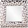 Howard Elliott Marley Silver Leaf 39" Square Wall Mirror
