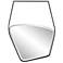 Howard Elliott Matte Black Asymmetrical 30"x39" Hayes Wall Mirror
