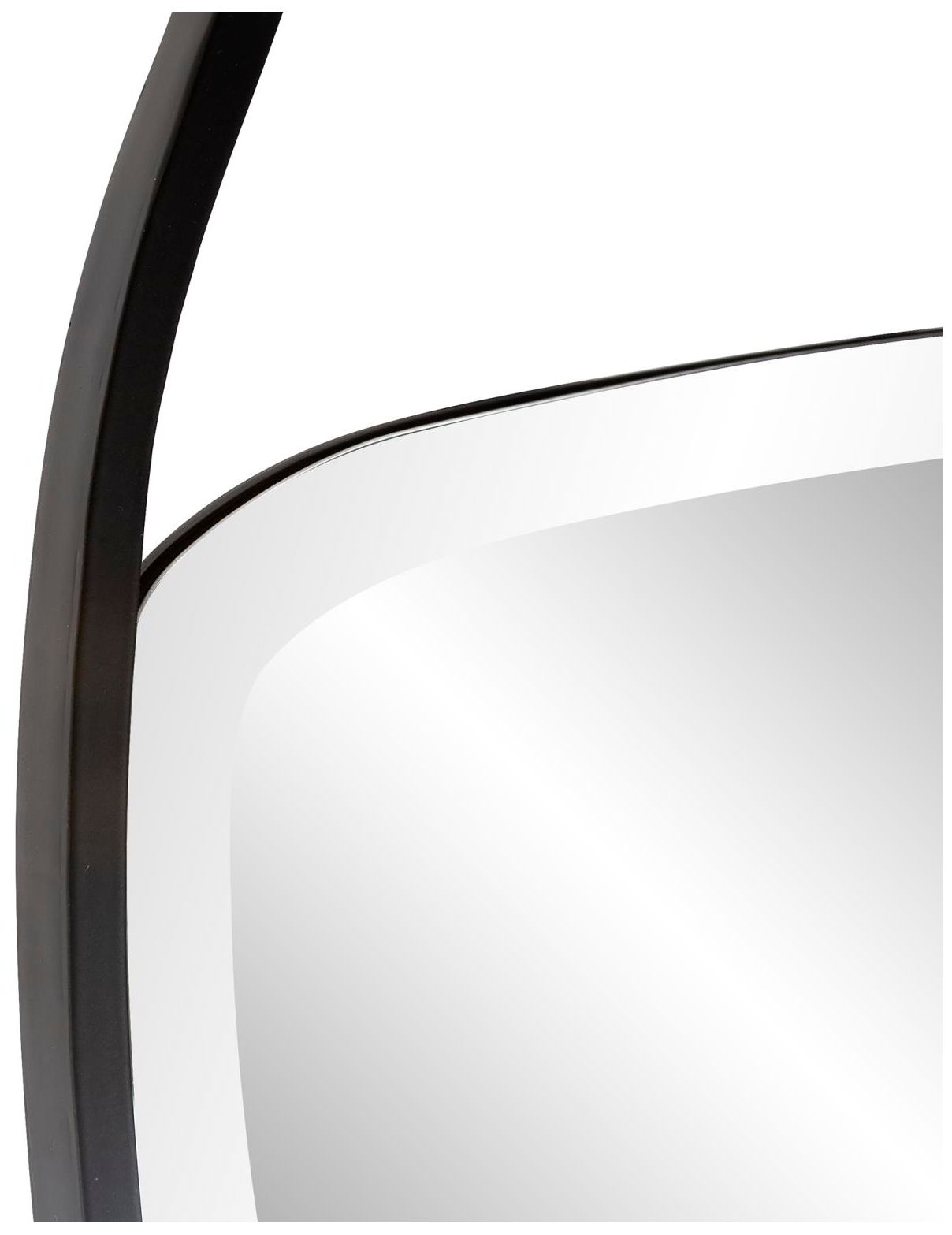Image 6 Howard Elliott Matte Black Asymmetrical 30"x39" Hayes Wall Mirror more views