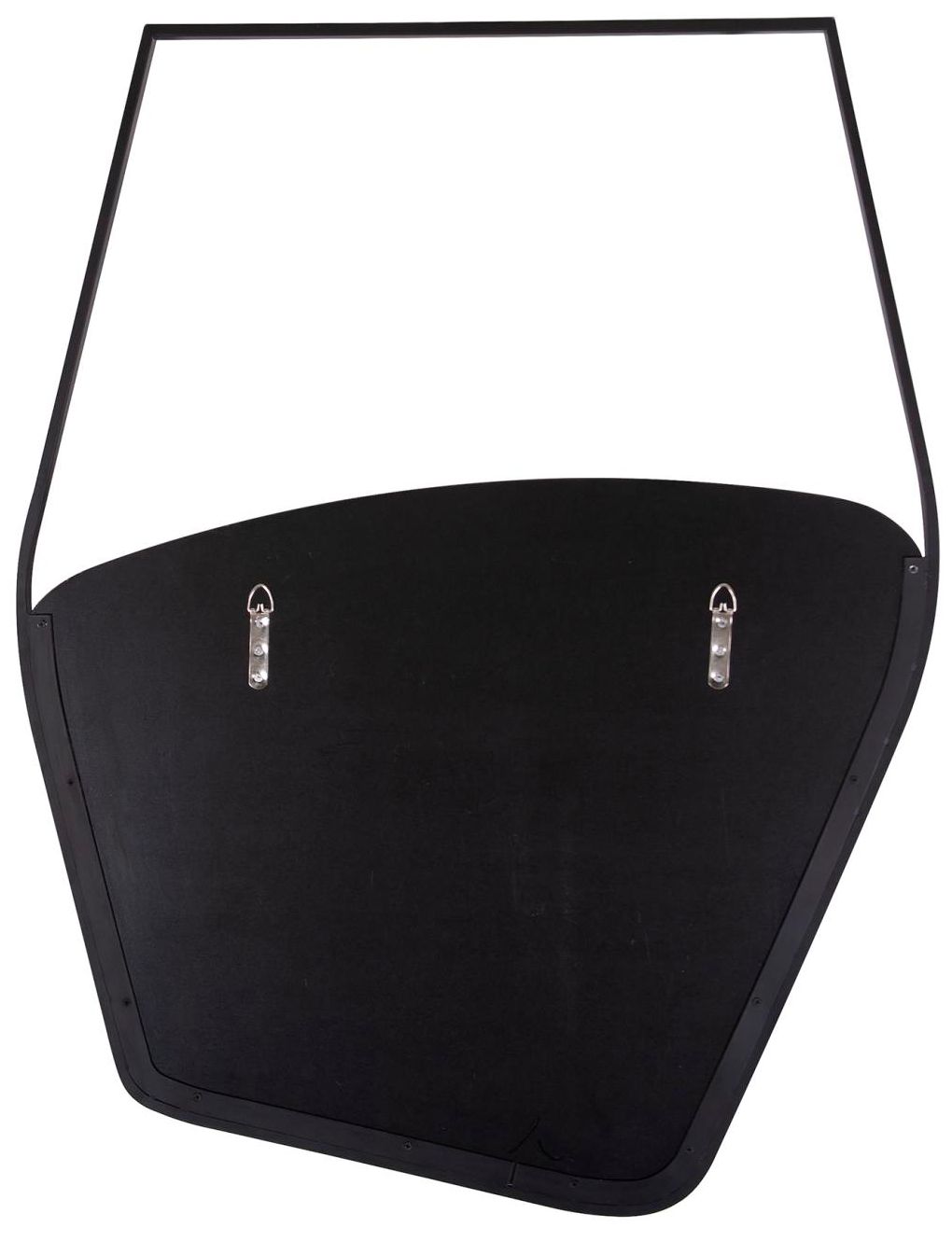 Howard Elliott Matte Black Asymmetrical 30"x39" Hayes Wall Mirror
