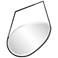 Howard Elliott Matte Black Asymmetrical 30"x40" Hayes Wall Mirror