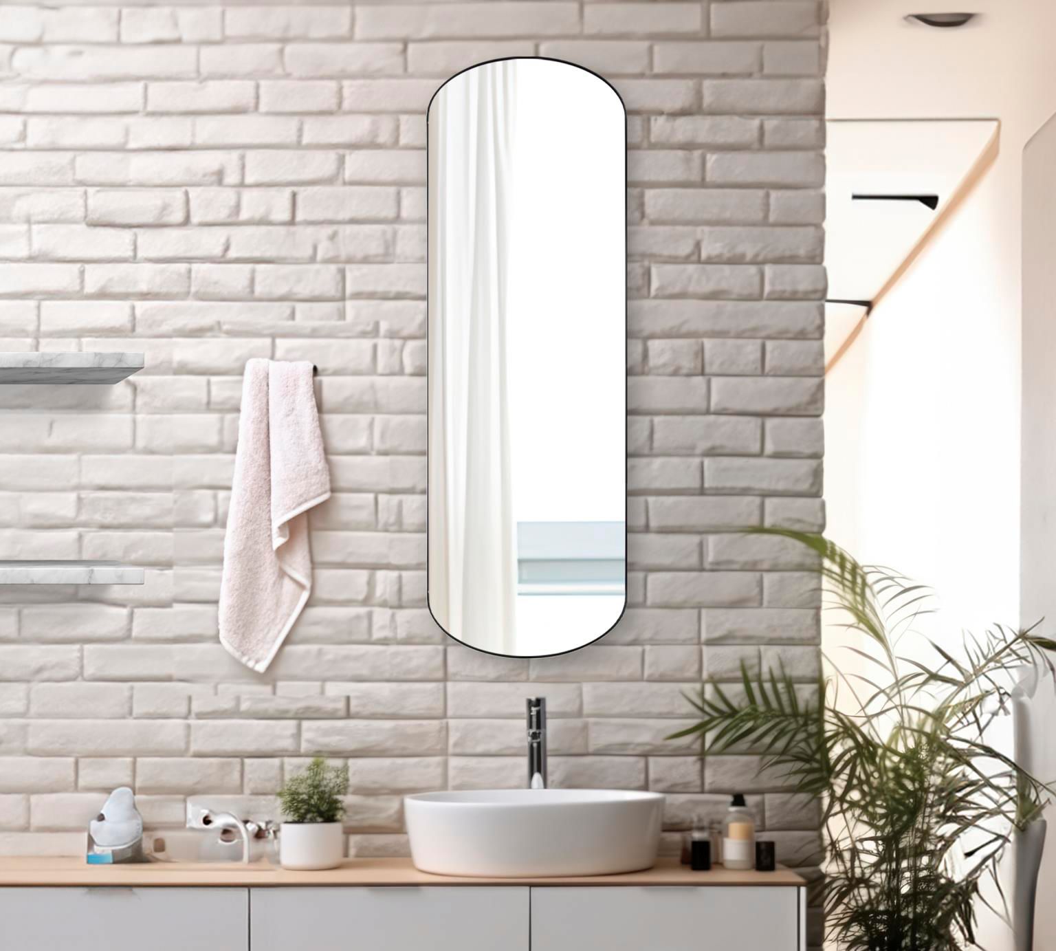 Image 2 Howard Elliott Matte Black Metal Framed 14"x42" Van Buren Capsule more views