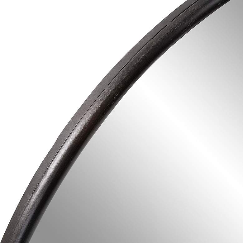 Image 6 Howard Elliott Matte Black Round 47" Pure Black Wall Mirror more views