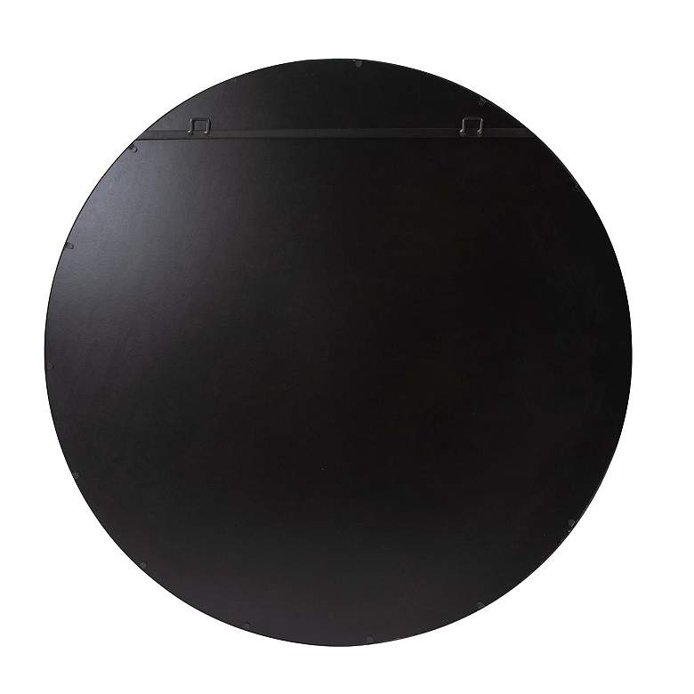 Image 7 Howard Elliott Matte Black Round 47" Pure Black Wall Mirror more views