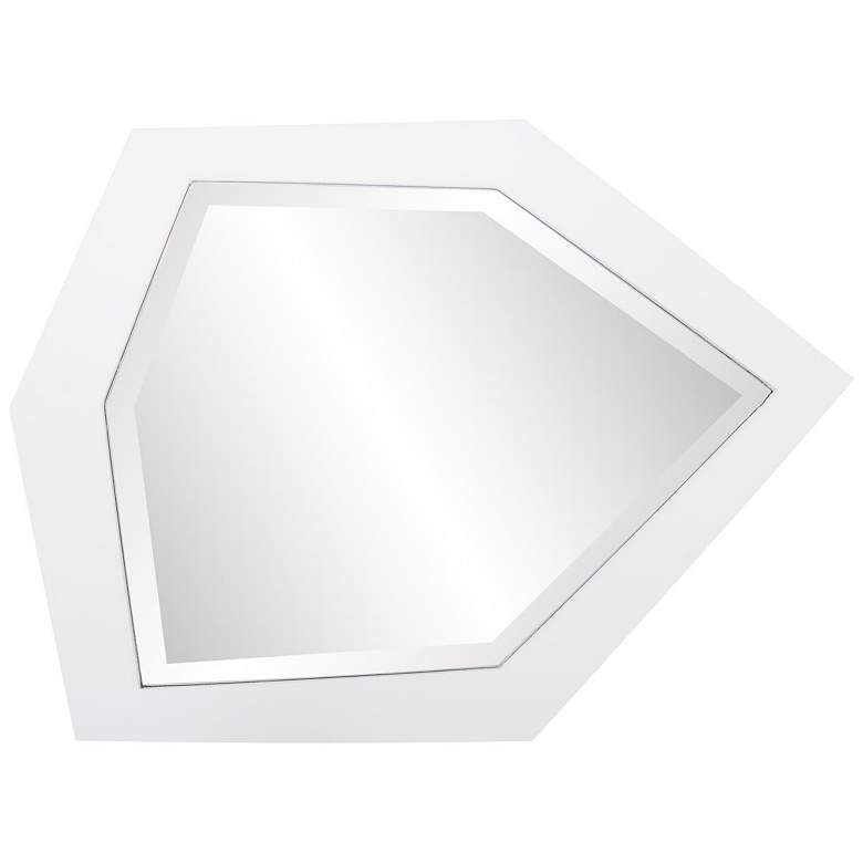 Image 1 Howard Elliott Matte White Framed Asymmetrical 16"x11.75" Abrams