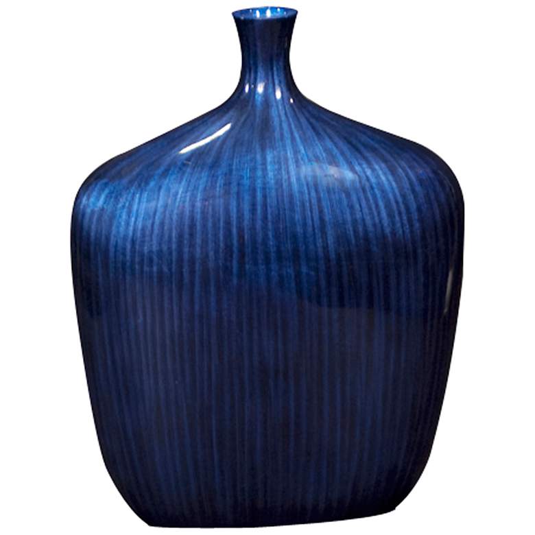 Image 1 Howard Elliott Medium Cobalt Blue 12 inch High Vase