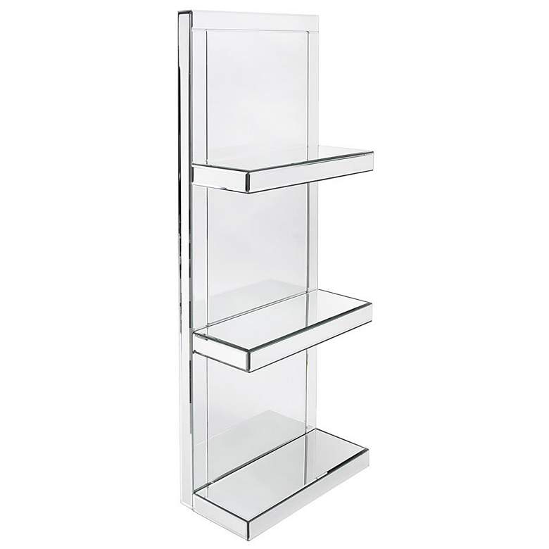 Image 1 Howard Elliott Mirrored Shelf with 3 shelves