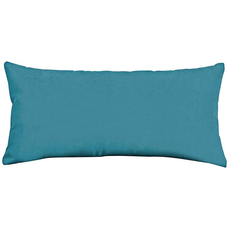 Image 1 Howard Elliott Mojo 22 inchx11 inch Turquoise Kidney Pillow