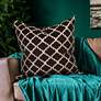Howard Elliott Moroccan Onyx 24" Square Decorative Pillow