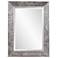 Howard Elliott Mottled Silver Rectangular 30"x40" Iron Framed Cor