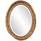 Howard Elliott Nero Gold 26" x 34" Classic Oval Wall Mirror