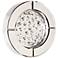 Howard Elliott Nina 10" Wide Crystal Accent Round Wall Mirror