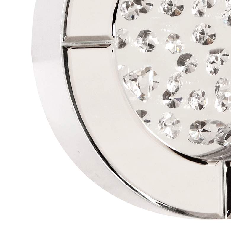 Image 2 Howard Elliott Nina 10" Wide Crystal Accent Round Wall Mirror more views