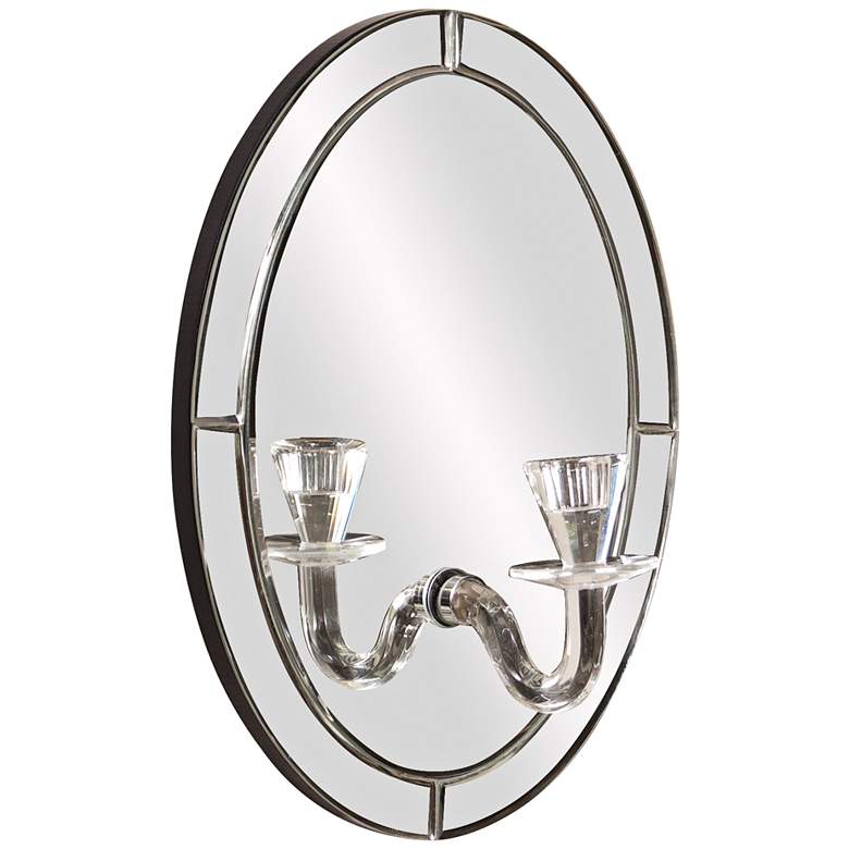 Image 1 Howard Elliott Opal 12" x 16" Wall Mirror and Candleholder