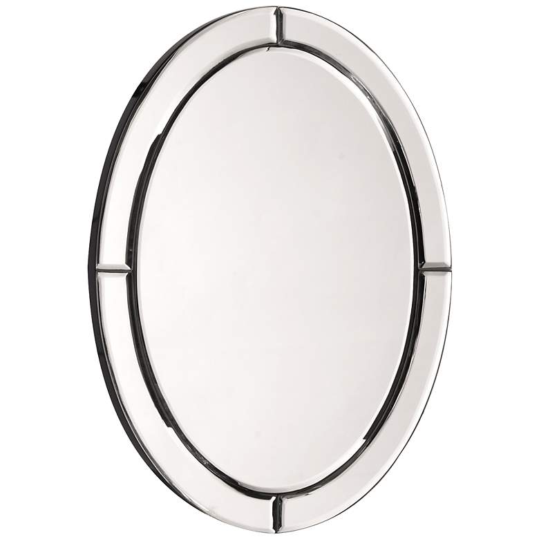 Image 1 Howard Elliott Opal 16" x 12" Oval Shape Deco Accent Wall Mirror
