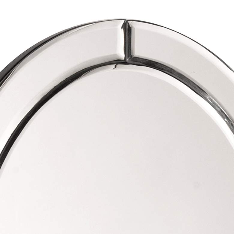 Image 2 Howard Elliott Opal 16" x 12" Oval Shape Deco Accent Wall Mirror more views