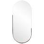 Howard Elliott Oval Rose Stainless Steel Framed 17.75"x40"  Dante