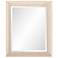 Howard Elliott Parker Creamy White 28" x 34" Wall Mirror