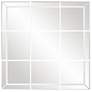 Howard Elliott Pitched Framed Square 19.75"x19.75" Grid Wall Mirr