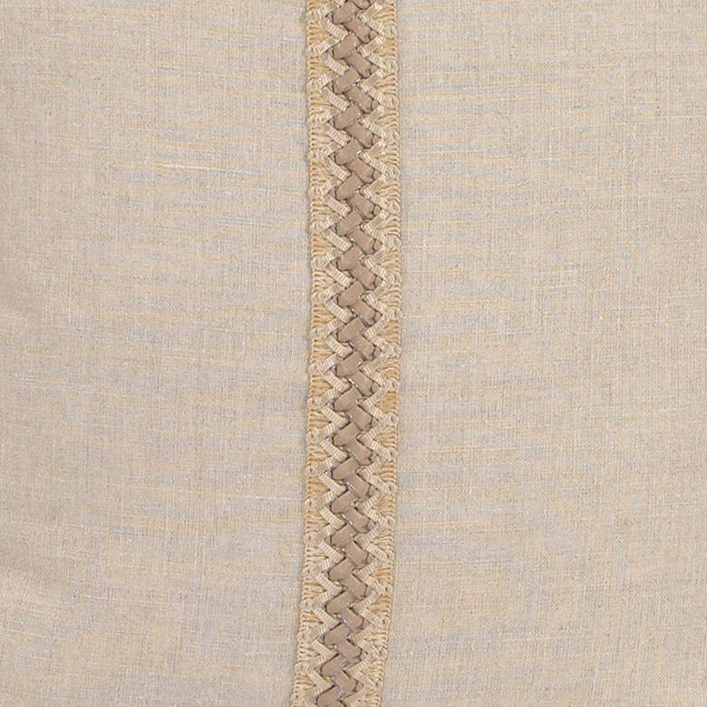 Image 3 Howard Elliott Prairie Linen 24" Square Decorative Pillow more views