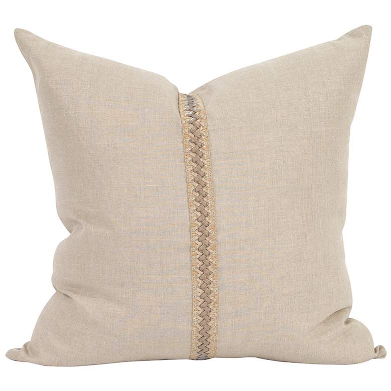 Image 4 Howard Elliott Prairie Linen 24" Square Decorative Pillow more views