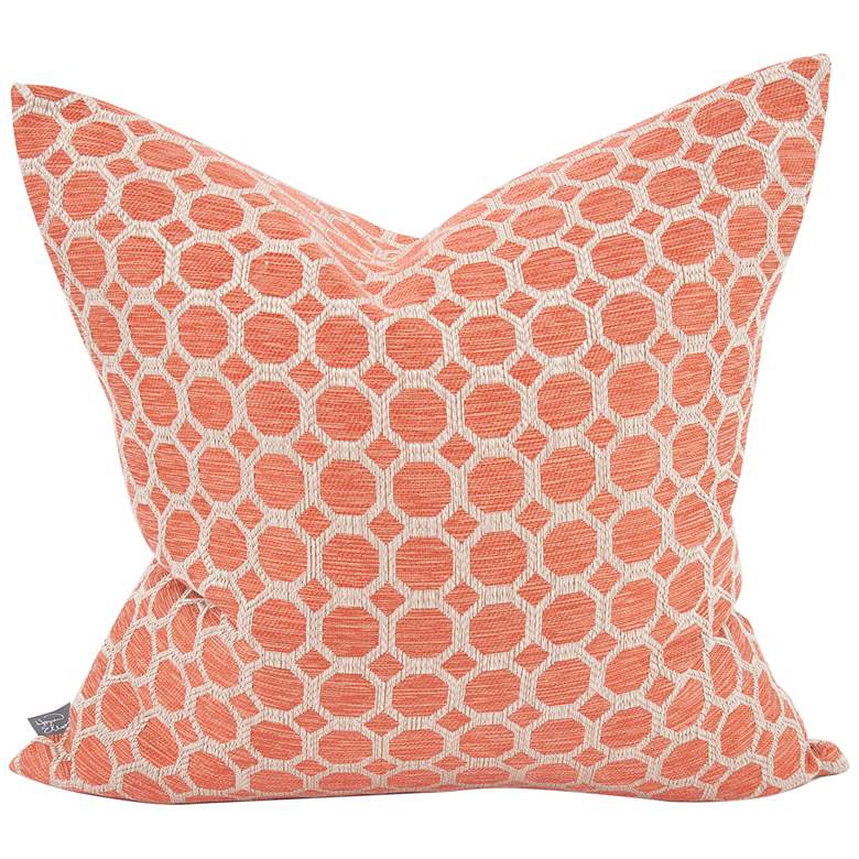 Image 2 Howard Elliott Pyth Coral 20 inch Square Decorative Pillow