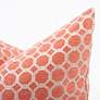 Howard Elliott Pyth Coral 24" Square Decorative Pillow