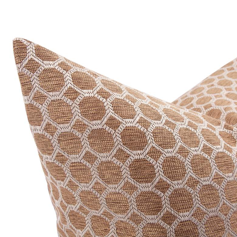 Image 4 Howard Elliott Pyth Gold 24" Square Decorative Pillow more views