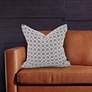 Howard Elliott Pyth Steel 20" Square Decorative Pillow
